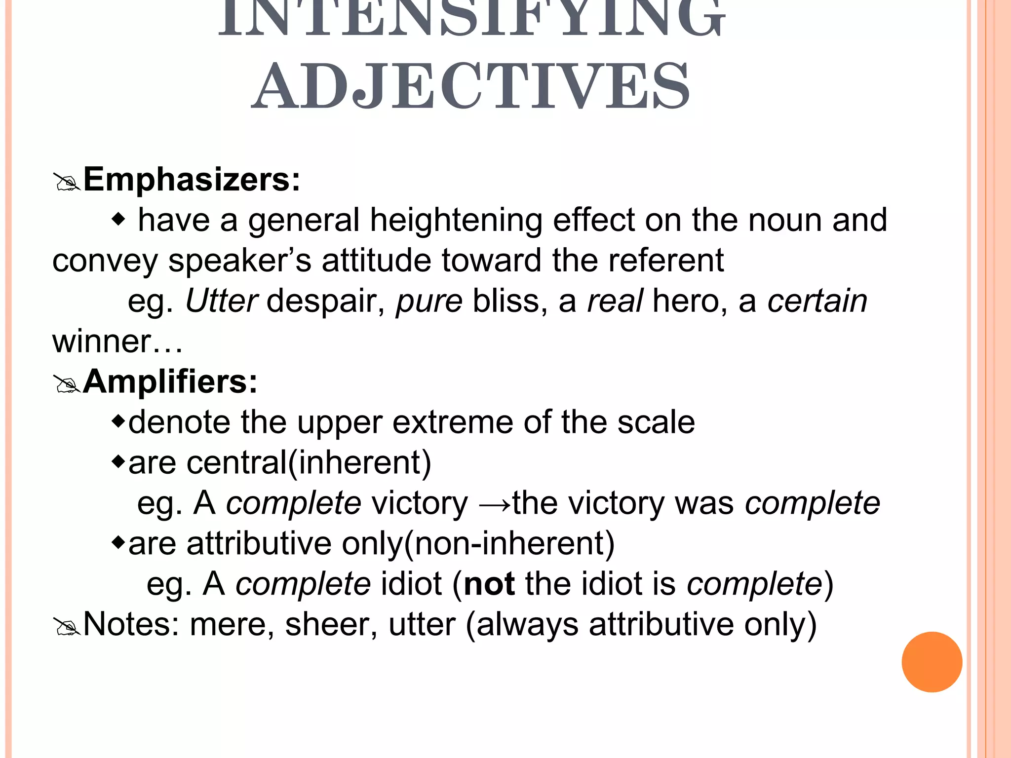 adjective phrase | PPT