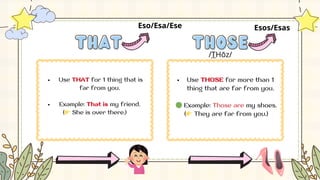 Those Words Example Grammar presentación this that these those there is there are.pdf