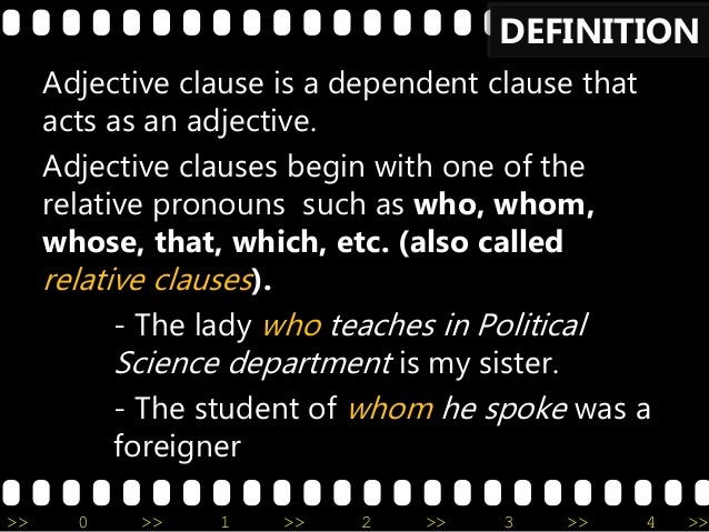 Adjective Clause And Adjective Phrase