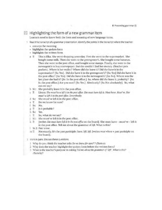 How to Present a Grammatical Point-  session handouts