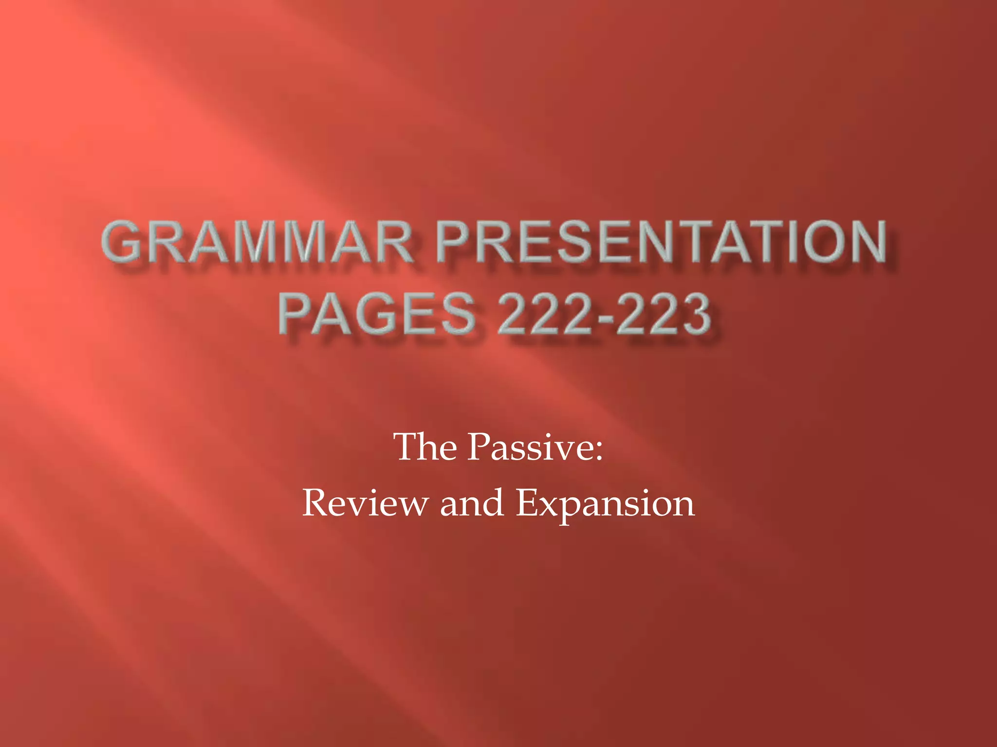 Grammar presentation 13 | PPTX