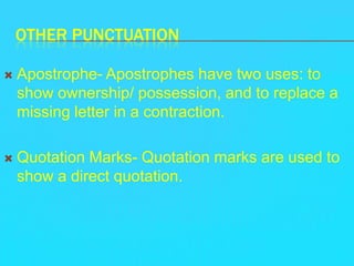 Grammar & punctuation | PPTX