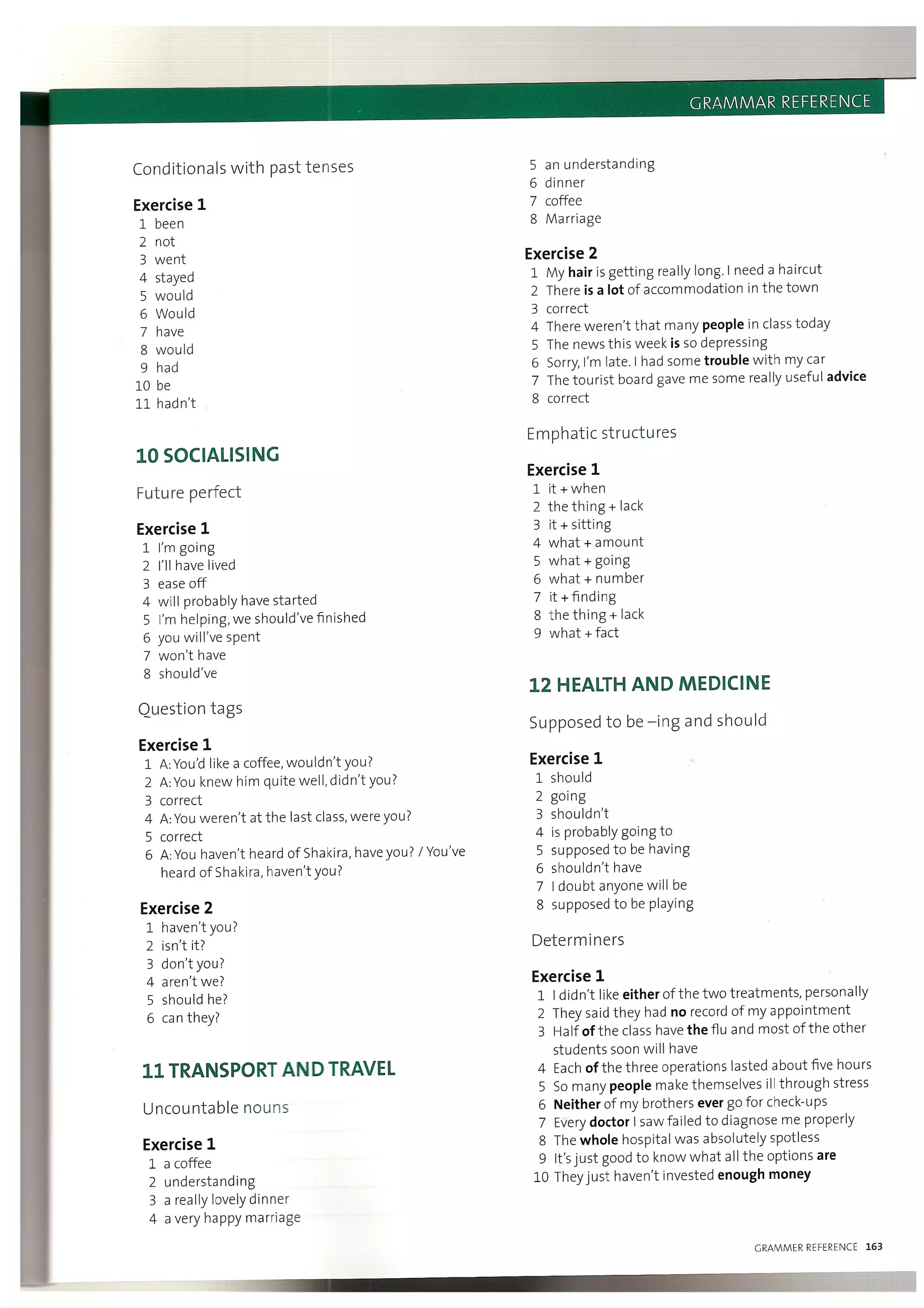 Grammar reference outcomes