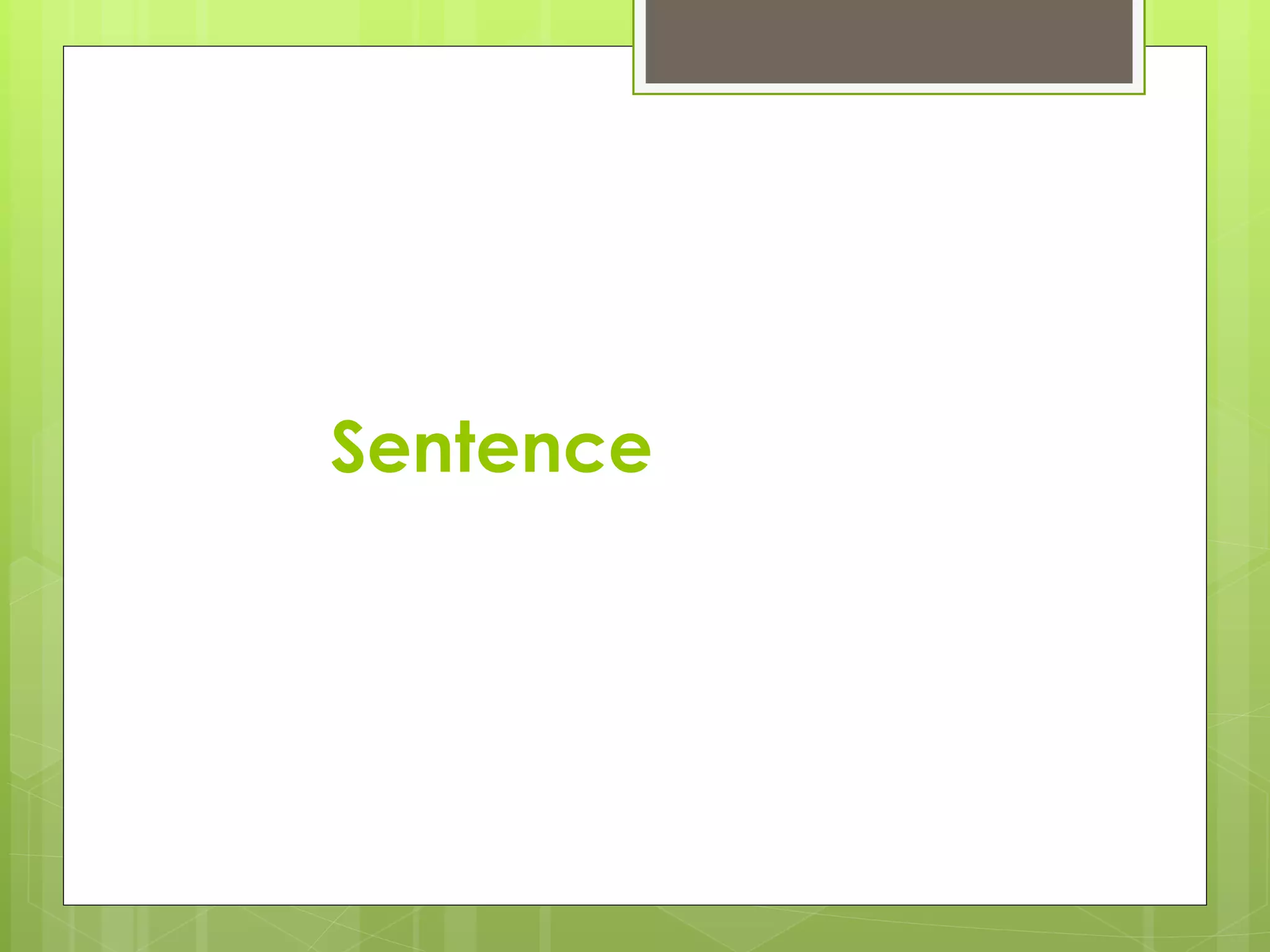 Sentence 