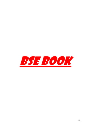 30
BSE BOOK
 