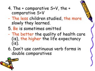 Slowly Comparative Grammar revision summit 1 | PPT