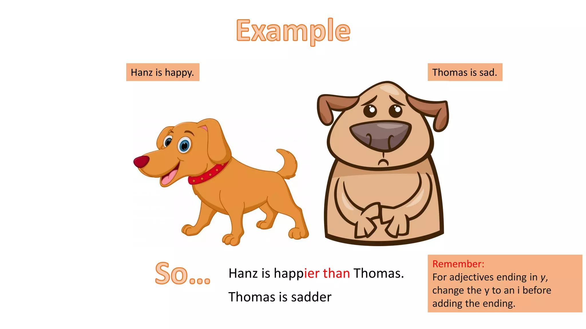 Comparative adjectives - Short adjectives | PDF