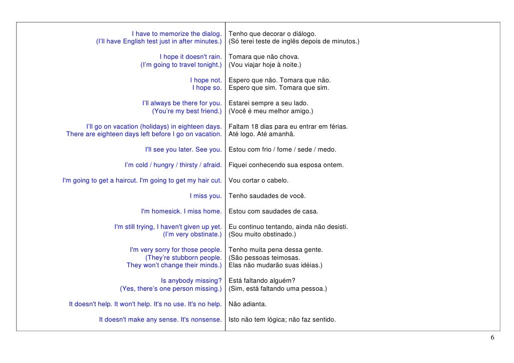 Dialogo Em Ingles Entre Duas Pessoas Com Traducao