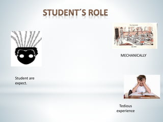 MECHANICALLY
Tedious
experience
Student are
expect.