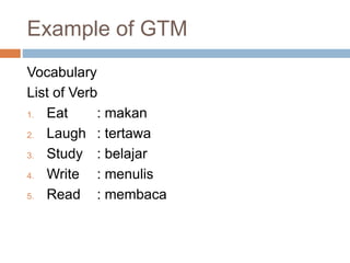 Grammar translation method | PPTX