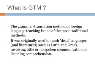 Grammar translation method | PPTX