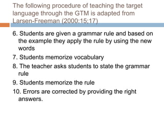Grammar translation method | PPTX