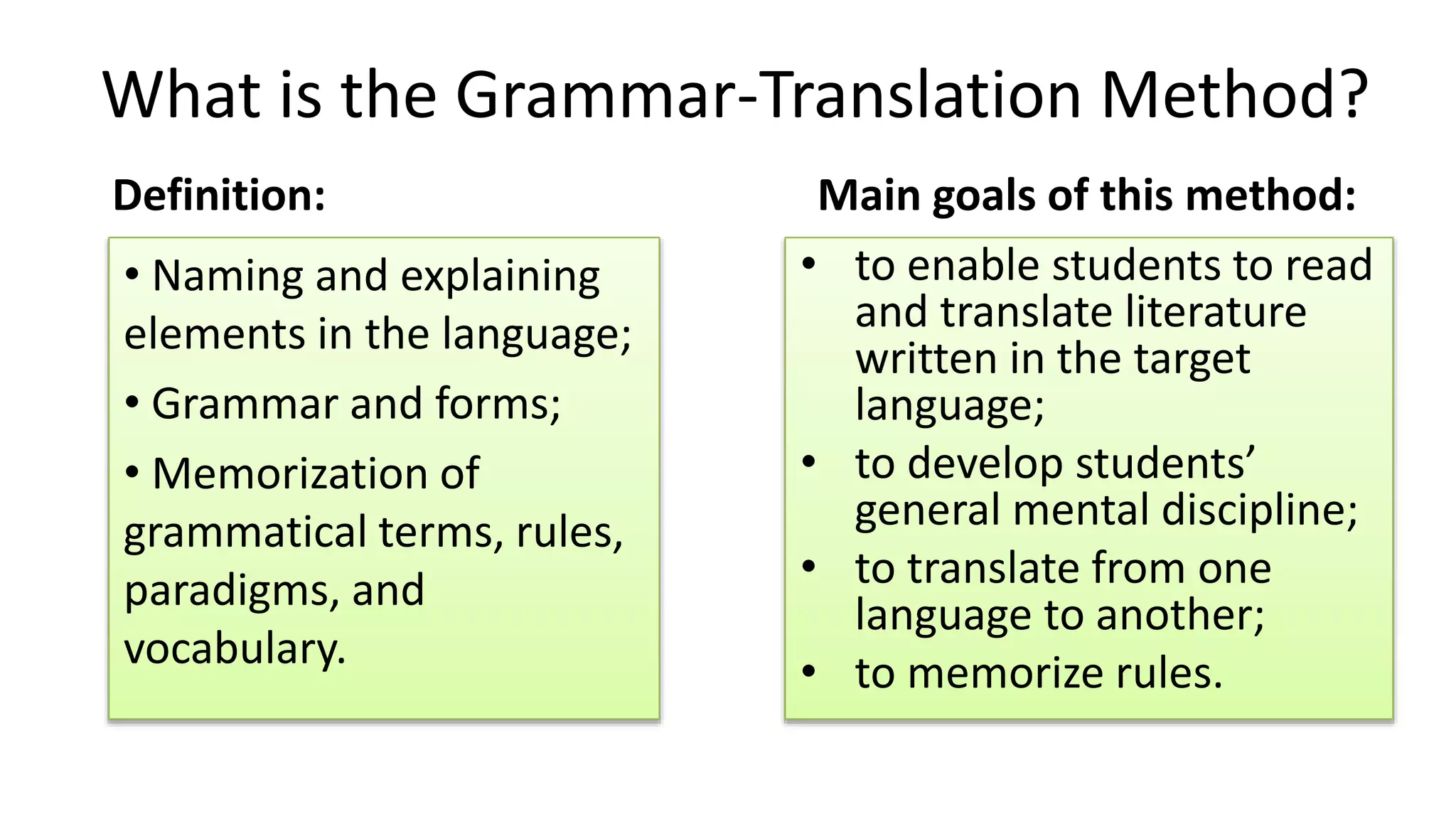 Grammar translation method | PPT