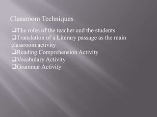 Grammar translation method | PPT