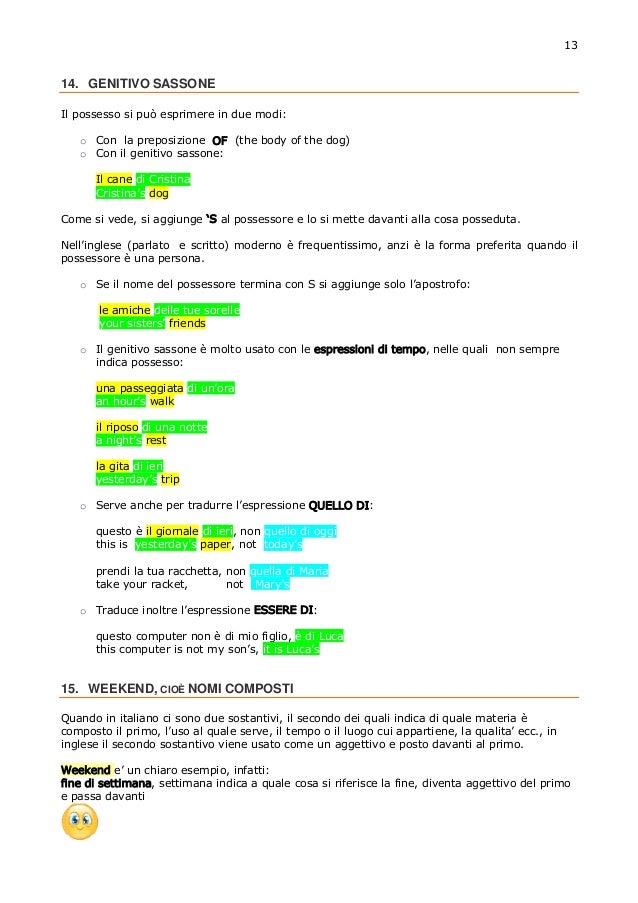 Grammatica Inglese Per Principianti Parte I