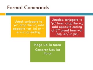 Formal Commands 