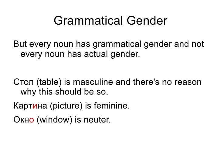 Grammatical gender