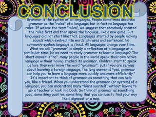 Grammatical portfolio ENJOY!!