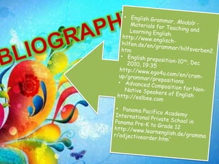 Grammatical portfolio ENJOY!!