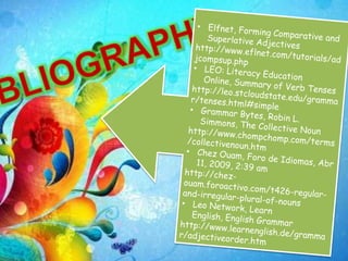 Grammatical portfolio ENJOY!!