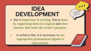 Effective Use of Grammatical Signals and Patterns for Idea Development ...