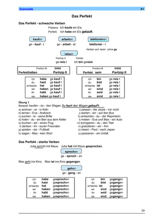 Grammatik a1 | PDF