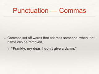 Grammer/ AP Style | PPTX