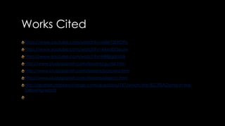Works Cited 
https://www.youtube.com/watch?v=eilM72E9OPo 
https://www.youtube.com/watch?v=4Axnl5Oeuiw 
https://www.youtube.com/watch?v=HB8jig5hsNk 
http://www.studyspanish.com/lessons/gustar.htm 
http://www.studyspanish.com/lessons/porpara.htm 
http://www.studyspanish.com/lessons/dopro1.htm 
http://spanish.stackexchange.com/questions/767/whats-the-%C3%ADsimo-in-the-following- 
words 
