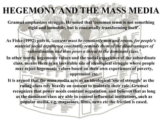 Gramsci's theory of cultural hegemony | PPTX