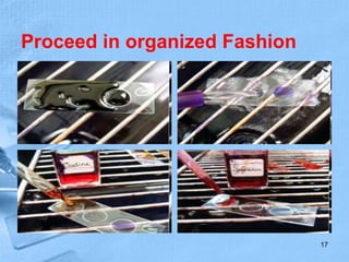 Proceed in organized Fashion
17
 