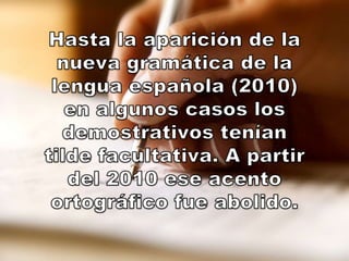 Gramática demostrativos