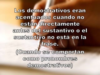 Gramática demostrativos