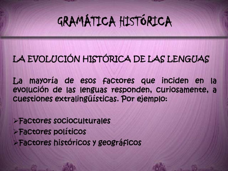 Gramática histórica