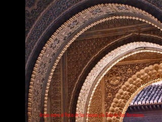 Arcos entre el Patio de los Leones y la Sala de Dos Hermanas. 