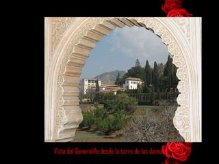 Vista del Generalife desde la torre de las damas 