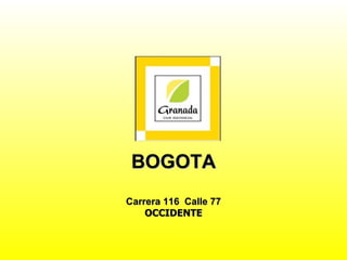BOGOTA Carrera 116  Calle 77 OCCIDENTE 