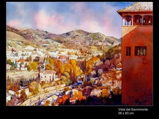Vista del Sacromonte 58 x 83 cm 