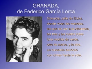 GRANADA, de Federico García Lorca ,[object Object]