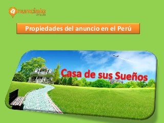 Propiedades del anuncio en el Perú
 