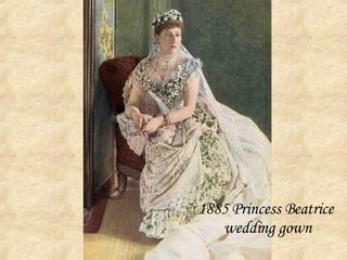 1885 Princess Beatrice wedding gown 