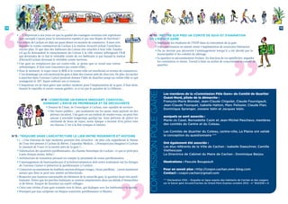 14 15
Les membres de la «Commission Pôle Gare» du Comité de Quartier
Ouest-Nord, pilote de la démarche :
François-Marie Blondel, Jean-Claude Chigolet, Claude Fournigault,
Jean-Claude Fourquet, Isabelle Hatton, Marc Pelissier, Claude Plan,
Dominique Sprenger, Josiane Valin et Jacques Valin.
auxquels se sont associés :
Marie-Jo Casel, Bernadette Cazin et Jean-Michel Pescheux, membres
des comités du Centre et du Coteau.
Les Comités de Quartier du Coteau, centre-ville, La Plaine ont validé
la conception du questionnaire ***
Ont également été associés :
Les élus référents de la Ville de Cachan : Isabelle Daeschner, Camille
Vielhescaze
La Directrice de Cabinet du Maire de Cachan : Dominique Barjou
Illustrations : Pascale Bougeault
Pour en savoir plus : http://coqon.cachan.over-blog.com
Contact : coqon.cachan@gmail.com
*** Déclaration CNIL – Enquête en ligne auprès des habitants de Cachan et des usagers
sur la future gare Arcueil/Cachan du Grand Paris Express octobre 2012 - n° 1622339 v 0
CommissionPôleGare
• … L’important à nos yeux est que la qualité des enseignes retenues soit supérieure
(par exemple Cojean pour la restauration rapide) et pas une flopée de fast-food !
• Le centre de Cachan est déjà un quasi désert en matière de commerce. À mon avis
reporter le centre commercial de Cachan à la station Arcueil-Cachan l’asséchera
encore plus. Et que dire des habitants du Coteau très attachés à leur ville, Faudra-
t-il qu’ils demandent le rattachement du Coteau à la ville voisine hébergeant l’IGR
qui deviendra de ce fait le véritable centre de ces habitants si par hasard la station
d’Arcueil-Cachan devenait le véritable centre nerveux.
• Une gare ne remplacera pas un centre-ville, je pense que ce serait une erreur
urbanistique, il faut tout concentrer (au centre-ville)...
• Pour le moment, le trajet entre le RER et le centre-ville est moribond en termes de commerces.
C’est dommage car cela inciterait les gens à faire des courses près de chez eux. De plus, les inciter
à marcher dans l’avenue Carnot pourrait donner l’idée de marcher jusqu’au centre-ville ce qui
soulagerait le 187, hyper sollicité sur ce tronçon.
• L’important est de bien gérer une surface modeste pour l’implantation de la gare; il faut donc
bannir le superflu et savoir «raison garder», ce n’est pas le quartier de La Défense...
N°8 : Construire un espace innovant, convivial,
donnant l’envie de promenade et de découverte
• Donner de l’âme, de l’envergure à Cachan, une «qualité de service»
• Des bancs publics... pas seulement sur les quais, mais partout où des
piétons circulent. Une gare est un endroit de rendez-vous, on peut être
amené à attendre longtemps quelqu’un. Sous prétexte de priver les
clochards de lieux de repos, notre époque a inventé d’en priver tout
un chacun. C’est à la fois cynique et sinistre.
N°9 : Traduire dans l’architecture le lien entre modernité et histoire
• (…) Une fontaine de type moderne pourrait être attractive ; de plus cela rappellerait le thème
de l’eau très présent à Cachan (la Bièvre, l’aqueduc Médicis....) Pourquoi pas imaginer à Cachan
la «maison de l’eau» et la mettre près de la gare ?...
• Valorisation des quartiers pavillonnaires, du charme historique de Cachan - ce qui se perd peu
à peu chaque année, hélas !
• Architecture de transition prenant en compte la proximité de zones pavillonnaires.
• L’aménagement de bureaux/locaux d’activités/commerces doit rester seulement sur les franges
de l’avenue Carnot et préserver le pavillonnaire à l’arrière.
• Conserver au maximum les habitats anciens (briques rouges, vieux pavillons…) pour maintenir
autant que faire se peut une mixité architecturale.
• Respecter une hauteur raisonnable du bâtiment de la nouvelle gare, le quartier étant très pavil-
lonnaire. Éviter que les proches habitants se sentent emprisonnés dans un dédale d’immeubles
et de béton. Essayer de favoriser un esprit «village».
• Créer une vitrine d’une gare tournée vers le futur, qui dialogue avec les habitants et la nature.
• Pourquoi pas une sculpture en briques (caractère pavillonnaire et Mairie).
N°10 : Mettre sur pied un comité de suivi et d’animation
de l’espace gare
• Impliquer les étudiants de l’ESTP dans la conception de la gare.
• Une concertation en amont avant l’implantation de nouveaux bâtiments.
• On ne devrait pas découvrir l’aménagement lorsqu’il a été décidé par la
municipalité et les comités de pilotage.
• Le quartier va nécessairement évoluer. En fonction de ces spécificités, regarder
les contraintes et atouts. Travail à faire en atelier de concertation et comité de
quartier.
 