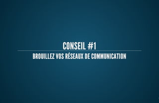 ParisWeb 2013 - Les 7 préceptes d'un projet raté