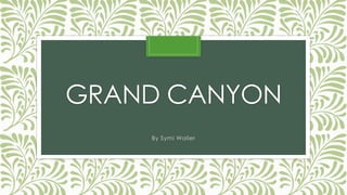 GRAND CANYON
By Symi Waller
 