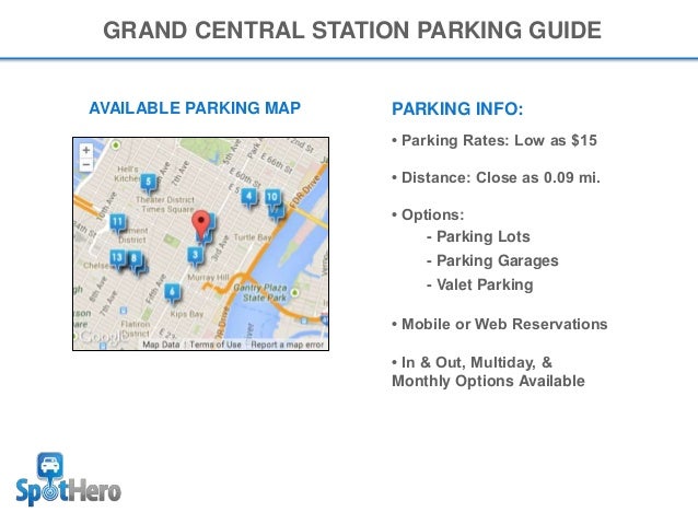 Grand Central Station Parking Guide Garages Nearby Parking Map