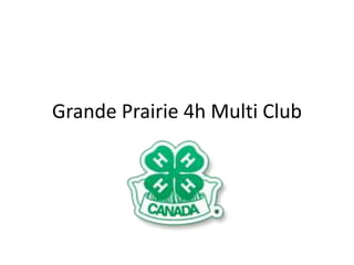 Grande Prairie 4h Multi Club
 