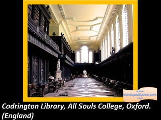 Codrington Library, All Souls College, Oxford. (England) 