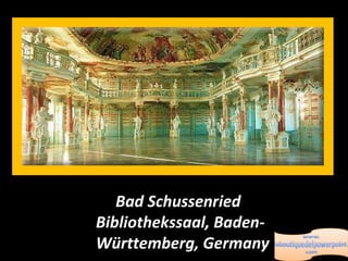 Bad Schussenried  Bibliothekssaal, Baden-Württemberg, Germany 