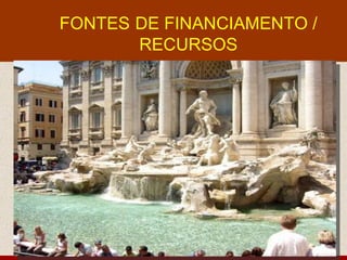 FONTES DE FINANCIAMENTO /
       RECURSOS
 