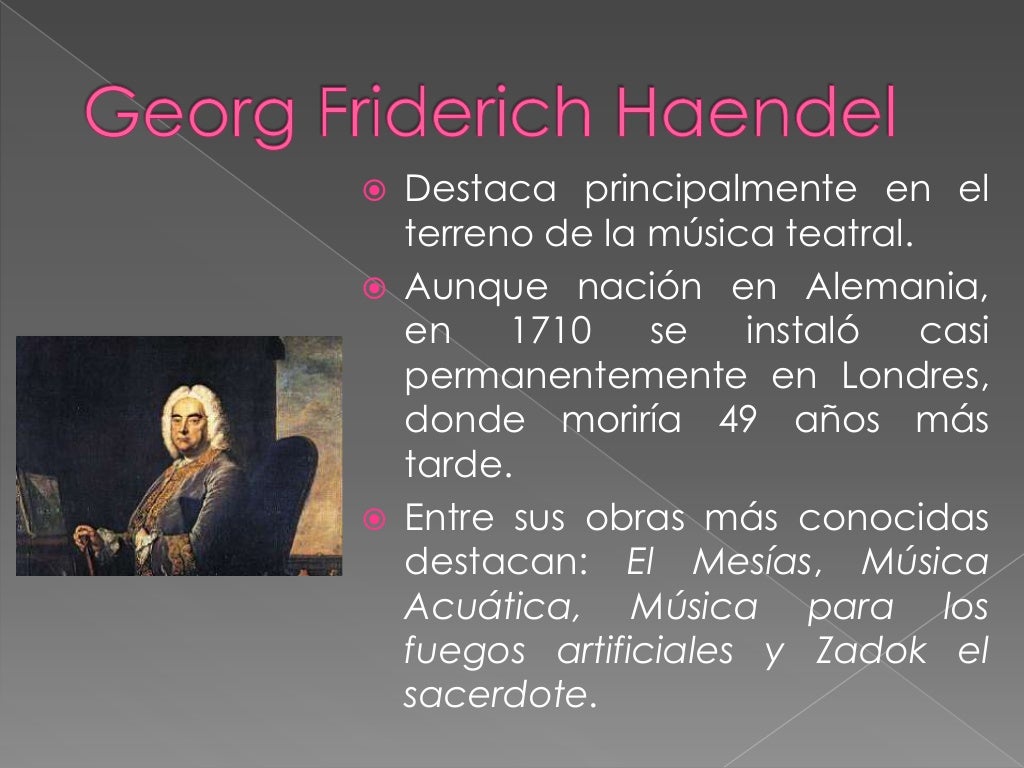 Compositores Del Barroco Y Sus Obras