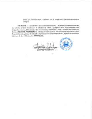 Grandes contribuyentes